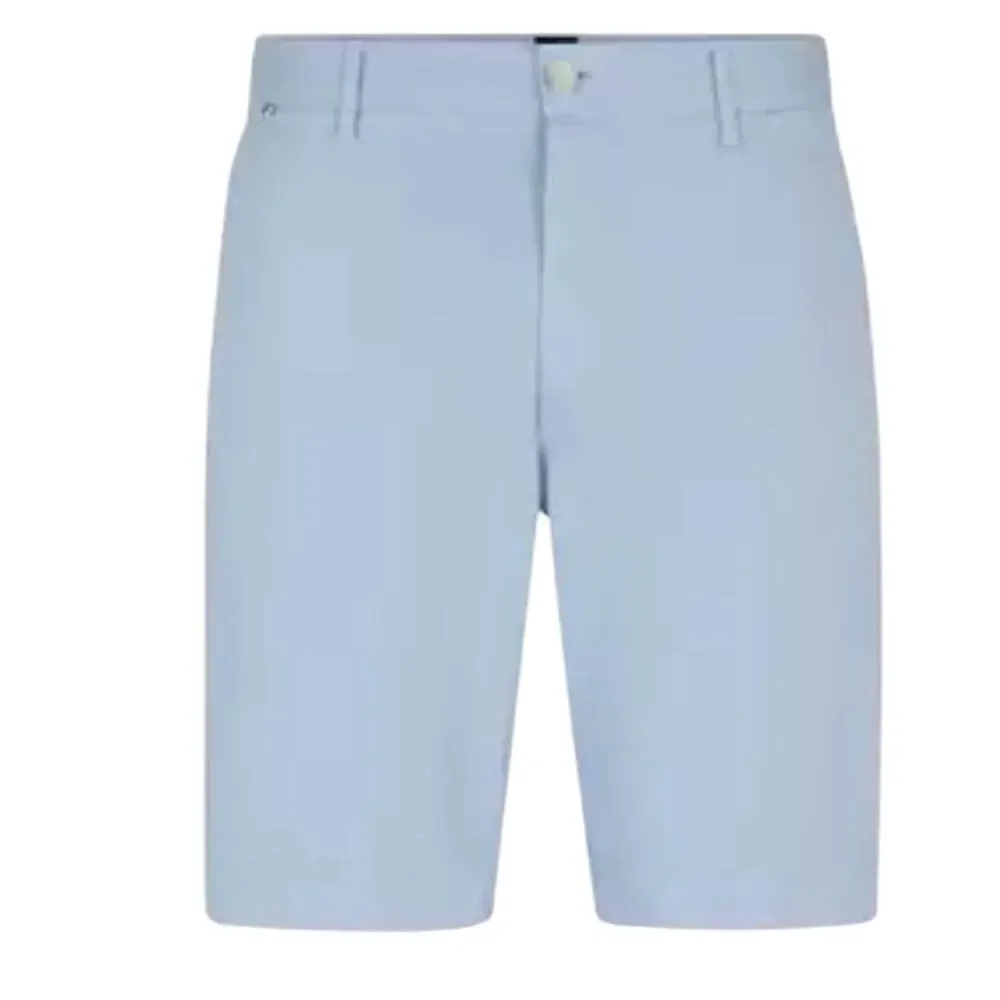 BOSS Slice Stretch Cotton Shorts in Light Blue Slim Fit 10” inseam Size 38/EU54 - Picture 4 of 10